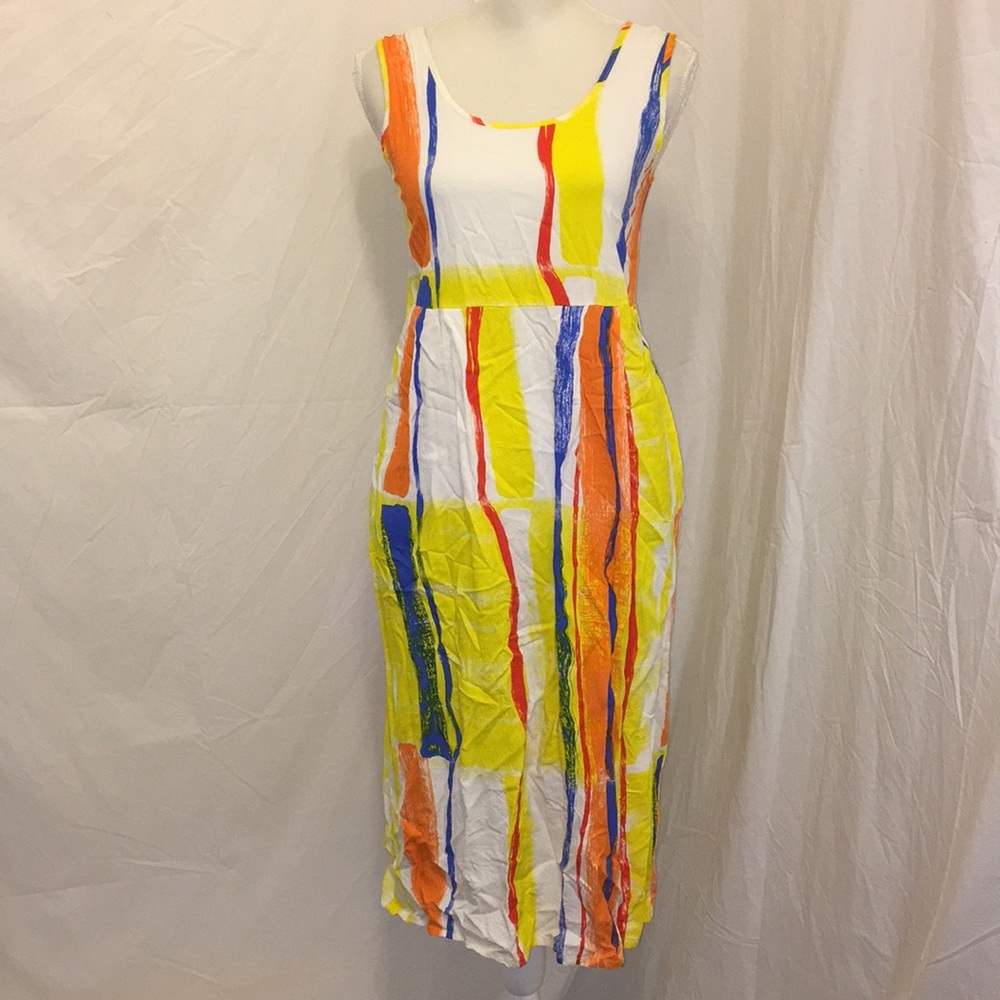 VINTAGE Jams World Colorful Spring Summer Dress